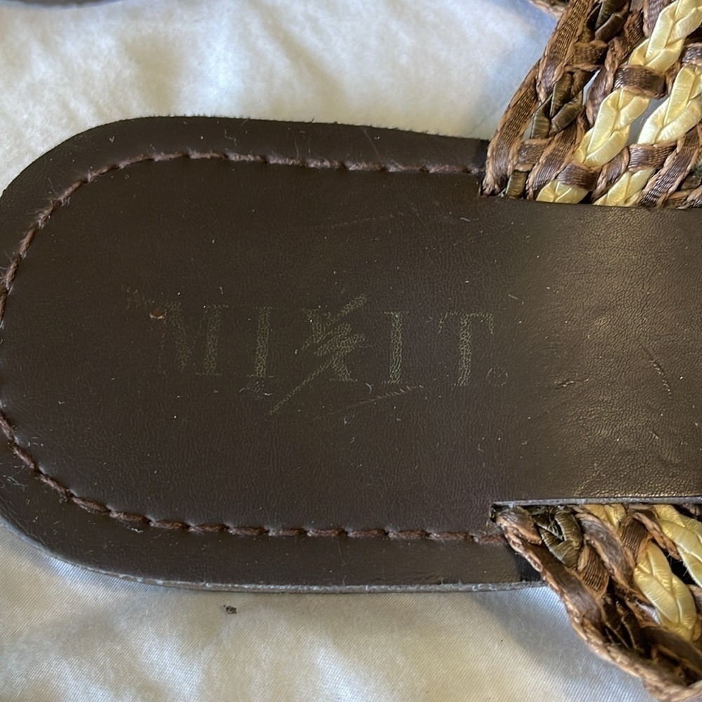 MIXIT Boho Woven|Beaded Flip Flop|Sandal Size 8 - Picture 4 of 6